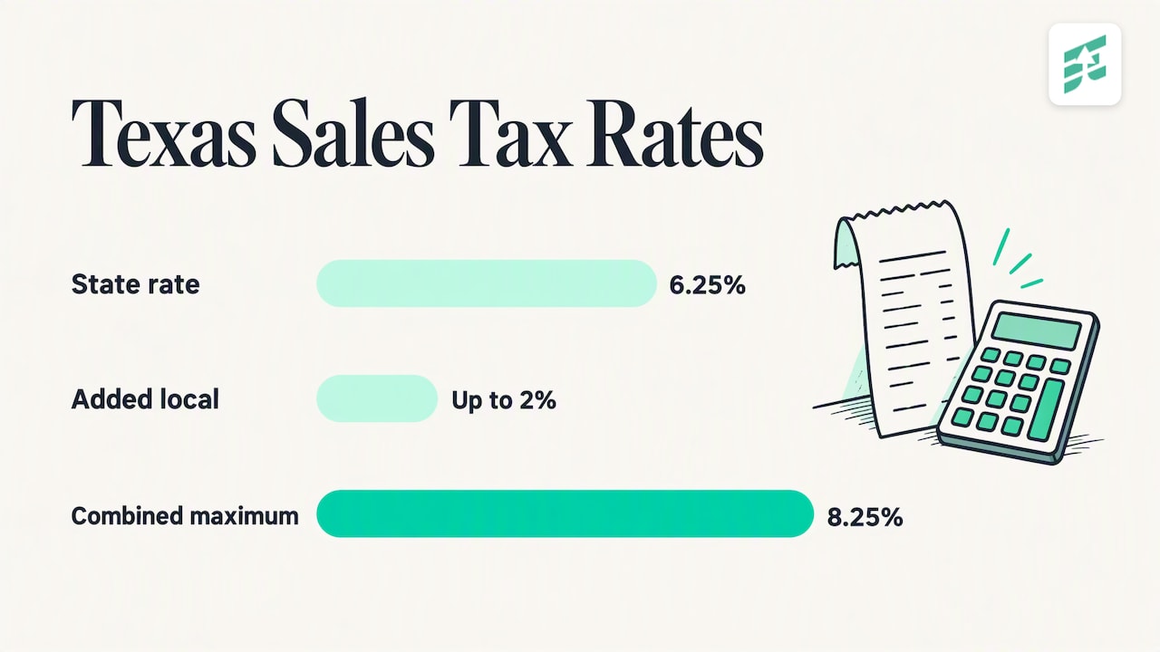 Texas state and local sales tax rate breakdown